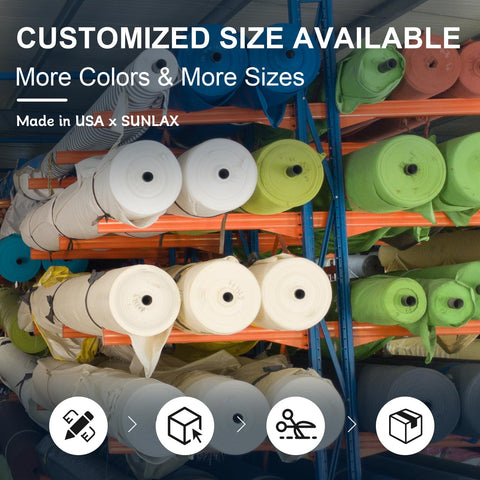 Rolls of fabric for Sun Shade Sail 8x10 Foot Sand Rectangle Canopy Shade Cover For Patio And Backyard UV Block Ninety Five Percent