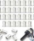 Top Notch Yokoming M8 Aluminum Rivet Nut Kit With Handy Tool And 30 Rustproof Fasteners For Easy Install On Cars And DIY Projects, silver inserts
