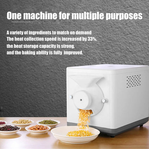 Kick Up Your Home Brewing Game With This Heavy Duty Electric Coffee Bean Roaster featuring a white machine and various ingredients.