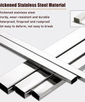 Stainless steel cable hider box, durable and rustproof, featuring thickened material for seamless cord concealment and safety.