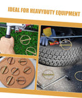 12 Piece Heavy Duty Lynch Pin Set With Quick Install Clips For Tractors, Trailers, Trucks, Lawn Mowers And Industrial Use, Versatile Locking Pins Kit For Farm Equipment, Hauling Gear, And Emergency Replacements on heavy equipment