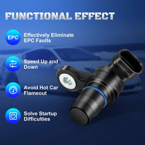 Premium Camshaft Position Sensor Replacement for 2004-2006 Chevy Colorado Cobalt Trailblazer GMC Canyon Envoy XL Buick Rainier Saturn Ion, Plug-and-Play Fit PC403 12568715 12571266 2131557, black plastic sensor