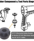 Rubber Bumper For RN46 SF150C Coil Fed Roofing Nailer Replaces 149803 191777 diagram with piston parts and tool