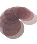 Kickstart Your DIY With 20 Piece Ultra Heavy Duty 6 Inch Mesh Sanding Discs, showing layered sanding discs for smooth surface finishing.