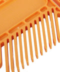 Heavy Duty Rock Solid Woodworking Featherboard Premium Steel Adjustable Stackable Safety Clamps For Table Saw Router Table Band Saw Save Knuckles And Workshop Flow Tight orange plastic comb with wide teeth and ergonomic design.