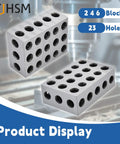 Precision Hardened Steel 2 4 6 Block Matched Pair Features 23 Heavy Duty Clamping Holes And.0003 Inch Accuracy setup blocks