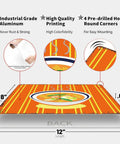 Dope Vintage Ramen Tin Sign Wall Art 8x12 Inch Metal Sign Poster showing close-up details of material and mounting holes.