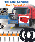 Two Pack Fuel Tank Gasket Kit NBR For Boats Cars And Trucks Durable Sending Unit Gasket with hardware and instructions