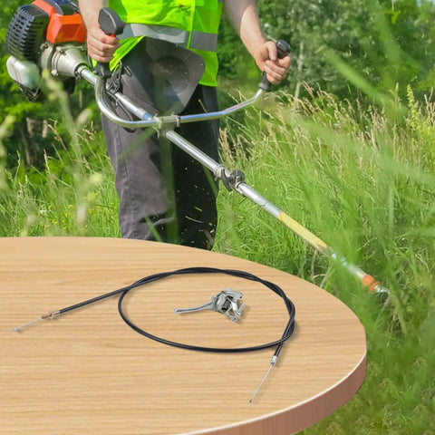 Throttle Cable Kit Replacement For Concrete Power Trowels J36 JS36 B46 BS46 Direct Fit Easy Install Engine Control Assembly shown on table