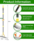 Thatch Rake For Lawns 15 Inch Dethatcher With Heavy Duty Steel Tines Removes Dead Grass And Thatch Improves Aeration And Soil Health