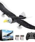 Remote Control Eagle Plane For Newbies And Kids 2.4GHz 2CH RC Airplane with box, batteries, and controller, easy to fly.