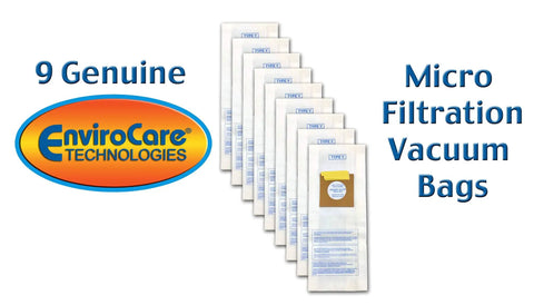 Replacement Micro Filtration Vacuum Bags For Hoover WindTunnel Upright Type Y And Z 9 Pack with packaging view