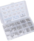 Built Tough 300 Piece Stainless Steel Dowel Pins Set M2 M3 M4 304 Grade Shelf Support Pegs in plastic assortment box