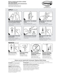Installation and removal instructions for Medium Wire Hooks Set With 3 Hooks And 4 Strips Damage Free Wall Hangers With Adhesive Strips