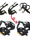 Toe Clips With Straps For Universal Bike Pedals Plastic Pedal Foot Covers For MTB And Road Bikes Replacement Clip Belts