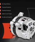 12V 105Amp Alternator For Jeep Cherokee Wagoneer Comanche 1987 To 1990 L6 4.0L With Clockwise 6 Groove Pulley New Replacement Part