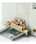 Six Pack DIN Rail Terminal Block End Stopper Set with iron galvanized screw clamp for secure rail locking in control panels