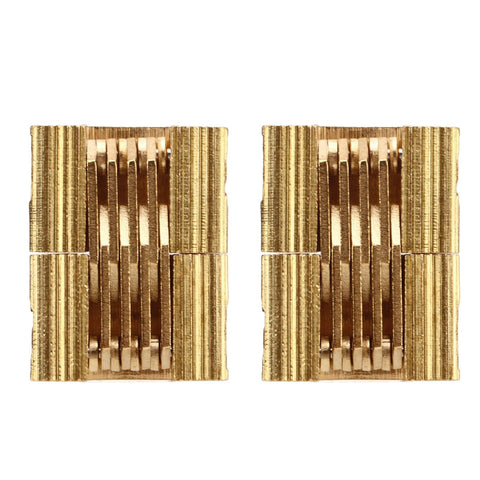 Set of hidden copper hinges for DIY furniture, 180-degree opening, high hardness, smooth operation, over 50,000 cycles, seamless integration.