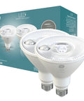 Motion Sensor LED Bulbs For Outdoor Security Floodlight, 15W PAR38 Warm White, 2 Pack with packaging