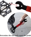 Double Sided Bicycle Pedal Wrench Set 15mm 16mm 17mm For Quick Pedal Removal Pro Grade Bike Wrench For Home Mechanics