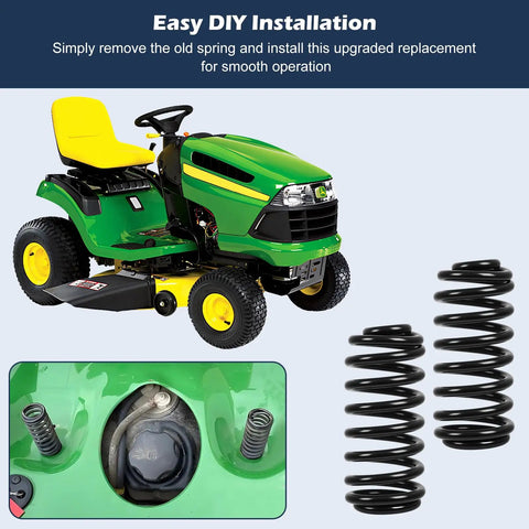 2 Pack Replacement Seat Spring Kit For John Deere Lawn Mowers And Tractors GX20486 GX22456 on green lawn tractor