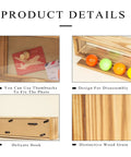 Detail view of Solid Wood Golf Ball Display Case Shadow Box Wall Rack with distinctive wood grain and features.