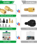 Comparison chart showcasing 350 Piece Computer Screw Kit With Universal Motherboard Standoffs Set for DIY PC Build And Repair