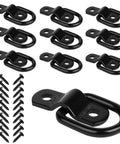 Beefy Heavy Duty D Ring Tie Down Anchors And Hooks For Trailer, Truck Bed, Camper And Pickup - Surface Mount, 10 Pack