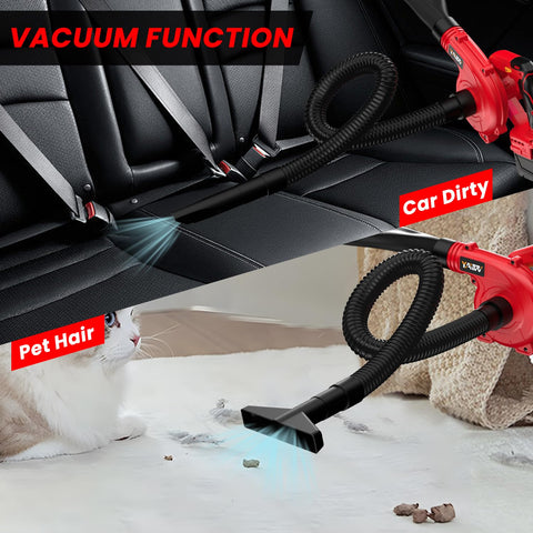 Cordless Leaf Blower And Vacuum, Brushless Motor, Six Variable Speeds Up To 180 MPH, 2 In 1 Handle, Tool Only No Battery Included