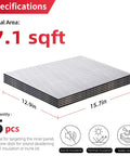 Pro Grade Auto Sound Deadening Mat With 3 Layer Thermal Foil Foam Insulation For Cabin Noise Reduction Heat Blocking Rock Solid Adhesive Backing, size 12.9in x 15.7in, 7.1 sqft, 5 pcs.