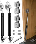 Heavy Duty Drop Down Gas Struts With 90 Degree Paging Axis Flush Gas Spring Hinge For Fold Up Cabinets kit with struts and mounts.