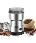 Electric Coffee And Spice Grinder Handheld 150W Quick Grinding With Stainless Steel Blades and coffee beans
