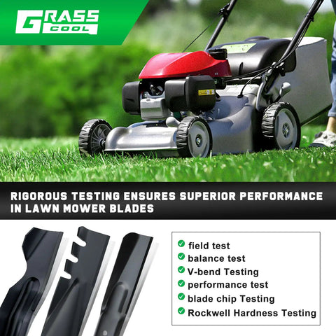 Beefed-Up Mower Blades For Troy-Bilt 21 Inch Deck Lawn Tractors And Walk Behind Mowers TB110 TB130 TB210 TB220 Mulching