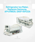 Ice Maker Replacement DA97-05422A Compatible With Samsung Refrigerators, plug and play design, shown in white material