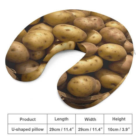 Garden Potatoes Travel Pillow Memory Foam Neck Pillow U Shape For Planes Trains And Cars Relieve Fatigue Portable