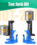 Badass Heavy Duty Hydraulic Toe Jack That Crushes Loads Up To 20 Ton Top Lift And 10 Ton Toe Lift with gauge shown.