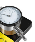 Close-up of Dial Indicator With 360 Degree Rotation And Heavy Magnetic Base For Planers And Woodworking Machinery Built To Last