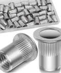40 Piece M8 Rivet Nuts Set In 304 Stainless Steel Flat Rivnuts Threaded Inserts For Fast Easy Fixes Pro Grade Quality Built To Last