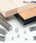 Heavy Duty V Nails For Hardwood Picture Frames And Tight Corner Wedges To Secure Your Woodwork Featuring Built Like A Tank Engineering.