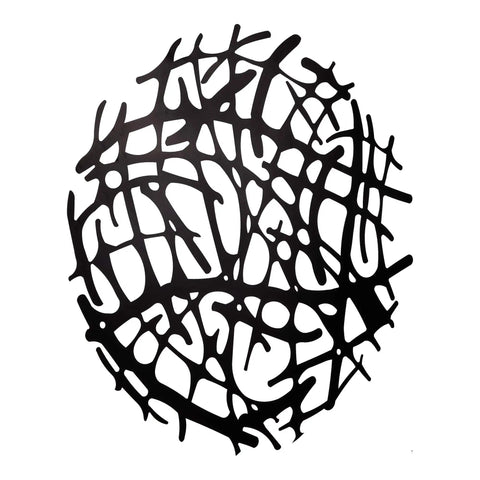 Motif Round Iron Wall Decor With Textured Black Finish 30 Inches Wide By 30 Inches High Lightweight Yet Sturdy Metal Art