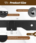 Product size information for Heavy Duty Flip Gate Latch Crafted From Reliable Carbon Steel For Barns And Wood Fences.