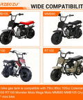 Wide compatibility of Mini Bike Gas Fuel Tank Kit Replacement For Mega Moto MMB80 MMB105 Coleman RB100 RT100 Oryxearth 105cc Minibike.