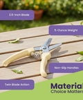 Multipurpose Hoof Trimming Shears 7 Inch For Hoof Care Gardening Floral And Agricultural Tasks With Precision Cutting Blades on table
