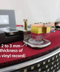 Precision Digital Stylus Tracking Force Scale For Turntables, VTF Gauge For Tonearm And Phono Cartridge, 0.005g Resolution, Graphite Finish, Accurate Vinyl Setup For Serious Purists on turntable, 2-3 mm measurement
