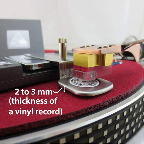Precision Digital Stylus Tracking Force Scale For Turntables, VTF Gauge For Tonearm And Phono Cartridge, 0.005g Resolution, Graphite Finish, Accurate Vinyl Setup For Serious Purists on turntable, 2-3 mm measurement