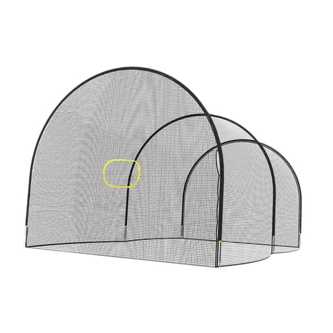 Baseball Batting Cage Net Training Equipment For Backyard And Home Practice Pro Grade Durable Fiberglass Poles With Polyester Netting
