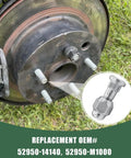 4 Piece Wheel Lug Stud Nut Set With M12x1.5 Threads For Most Cars installation on brake disc