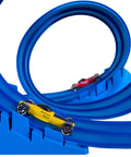 Classic 15-Foot Race Track Starter Set With 2-Lane Wide Track, 2026 Upgrade For Smoother, Faster Runs, shown with mini cars