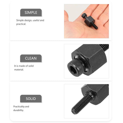 Pro Rivet Nut Tool Kit With High Carbon Steel Body And Mandrel Nose Piece For Pros Who Need Safe Easy Setup And Storage Box To Keep All Tips Organized, black steel mandrel close-up