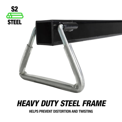 Heavy Duty Three Point Engine Support Bar With Adjustable Screw Hooks Real Deal Transverse Support Tool Bullseye Load Distribution For Seven Hundred Pounds And Easy Peasy Shop Jobs